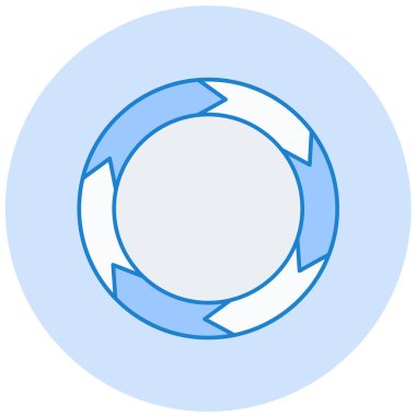 Çember. Web simgesi basit illüstrasyon