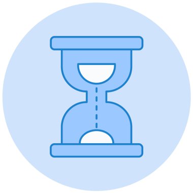 Kum saati. Web simgesi vektör illüstrasyonu