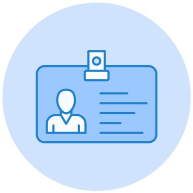 Kimlik kartı. Basit resimleme