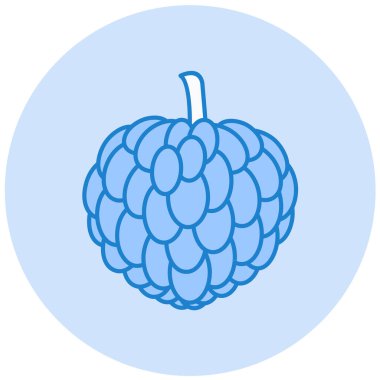 Tek izole üzümlerin vektör çizimi