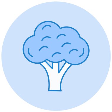 Brokoli. Web simgesi basit illüstrasyon