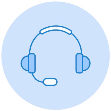 Kulaklık. Web simgesi basit illüstrasyon