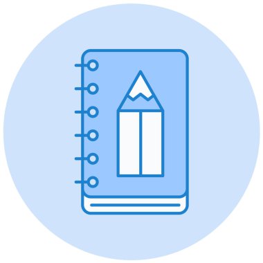 Kalem. Web simgesi basit illüstrasyon