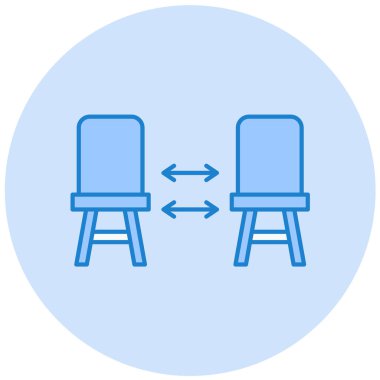 Masa. Web simgesi basit illüstrasyon