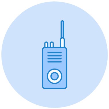 Radyo. Web simgesi basit illüstrasyon