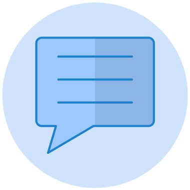 Konuş. Web simgesi basit illüstrasyon