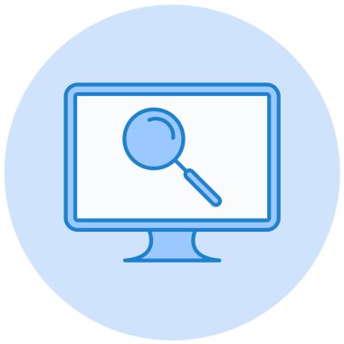 Bilgisayar. Web simgesi basit illüstrasyon