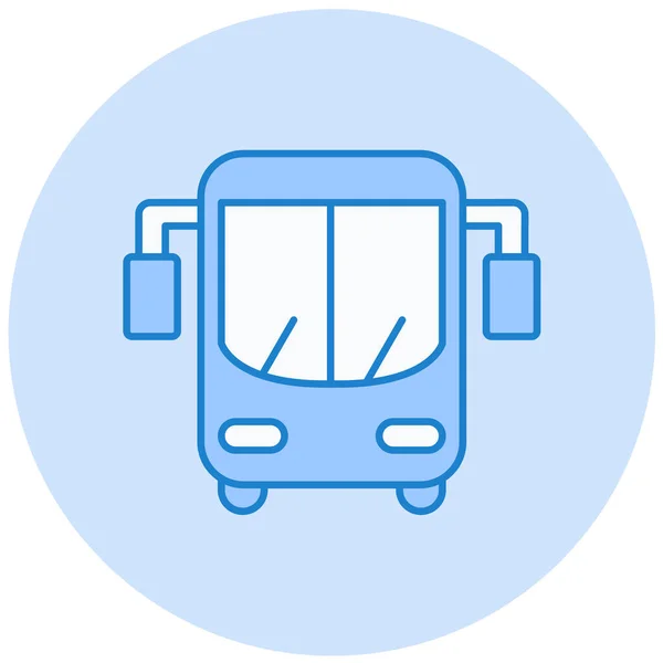 Otobüs Web Simgesi Basit Illüstrasyon — Stok Vektör