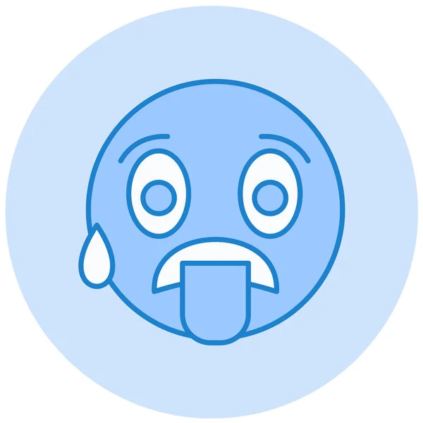 Tvář Emotikonu Jednoduchá Ilustrace — Stockový vektor