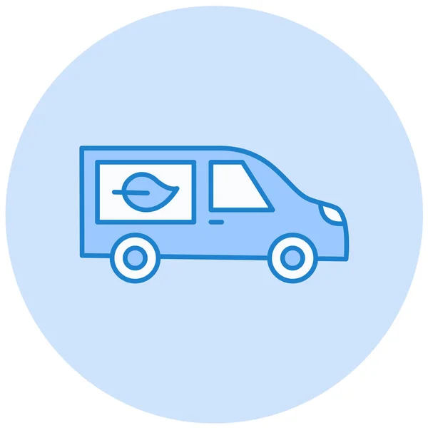 Coche Icono Web Ilustración Simple — Archivo Imágenes Vectoriales