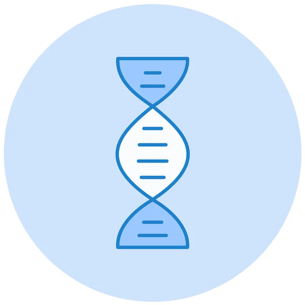 Ícone Glifo Vetorial Dna —  Vetores de Stock