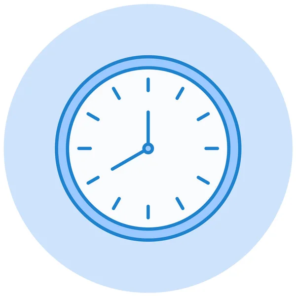 Horloge Icône Web Illustration Simple — Image vectorielle