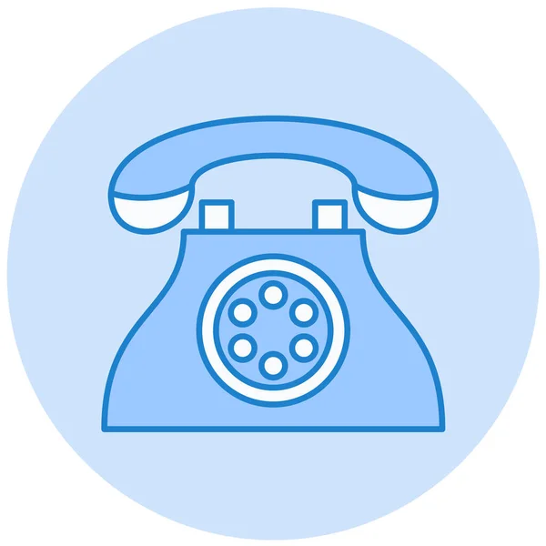 Telefon Web Symbol Einfache Illustration — Stockvektor