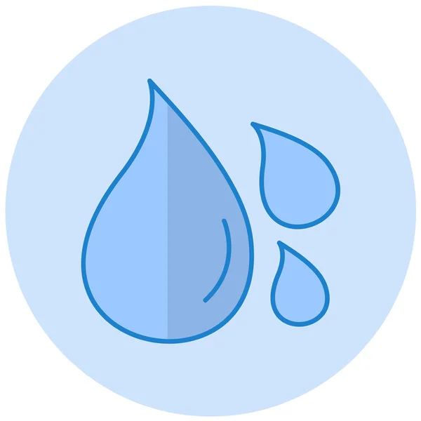 Wassertropfen Symbol Vektor Illustration — Stockvektor