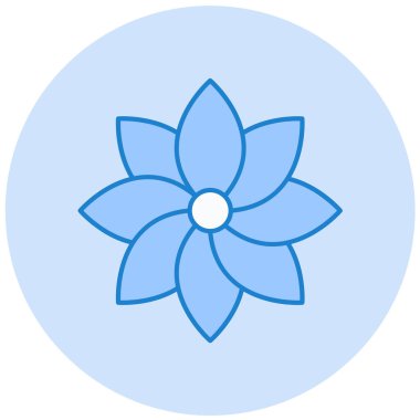 Çiçek. Web simgesi basit illüstrasyon