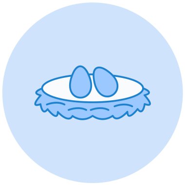 Yumurta. Web simgesi basit illüstrasyon