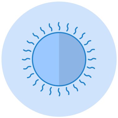 Güneş. Web simgesi basit illüstrasyon