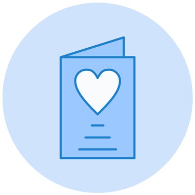 Sevgililer Günü. Web simgesi basit illüstrasyon