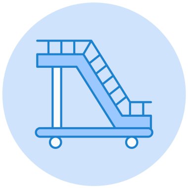 Koşu bandı. Web simgesi basit illüstrasyon