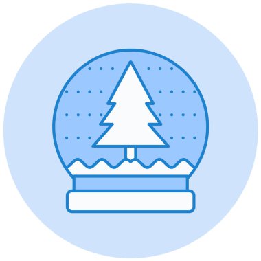 Noel topu ikonu vektör illüstrasyonu