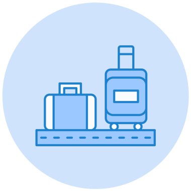 Havaalanı. Web simgesi basit illüstrasyon