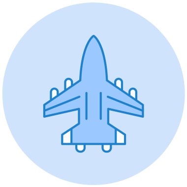 Uçak. Web simgesi basit illüstrasyon