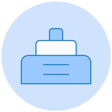 iş ve finans satırı vektör simgesi.