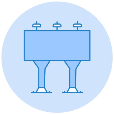 Reklam panosu. Web simgesi basit illüstrasyon