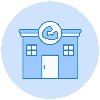 Hastane. Web simgesi basit illüstrasyon