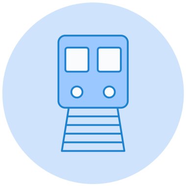 tren. Web simgesi basit illüstrasyon