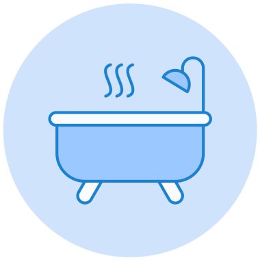 Küvet. Web simgesi basit tasarım