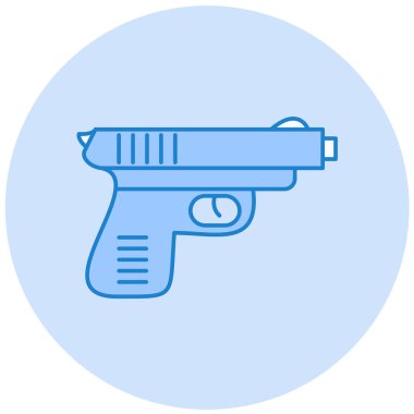 Silah. Web simgesi basit illüstrasyon