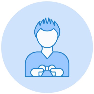 Şapka vektör simgesi olan adam