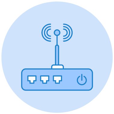 Yönlendirici. Web simgesi basit illüstrasyon