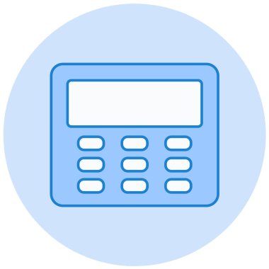 Hesap makinesi. Web simgesi basit illüstrasyon