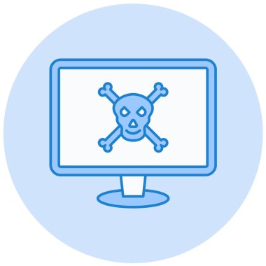 Virüs. Web simgesi basit tasarım