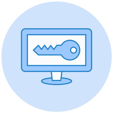 Bilgisayar. Web simgesi basit illüstrasyon