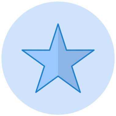 Yıldız. Web simgesi basit illüstrasyon