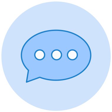 Konuş. Web simgesi basit illüstrasyon