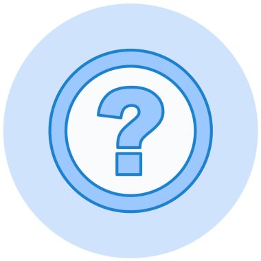 Soru işareti. Web simgesi