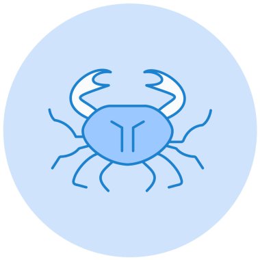 Böcek. Web simgesi basit illüstrasyon