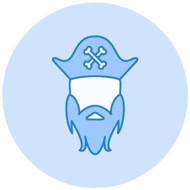 korsan vektör simgesi modern basit tasarım