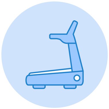 Koşu bandı. Web simgesi basit illüstrasyon