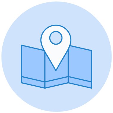 konum. Web simgesi basit illüstrasyon