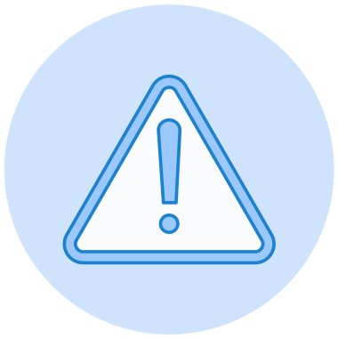 uyarı işareti simgesi, vektör illüstrasyonu