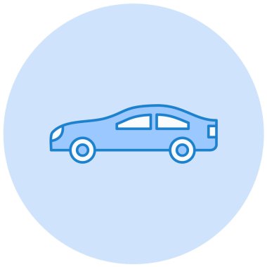 - Araba. Web simgesi basit illüstrasyon