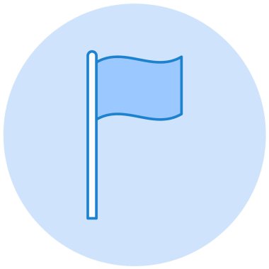 bayrak ikonu vektör illüstrasyonu