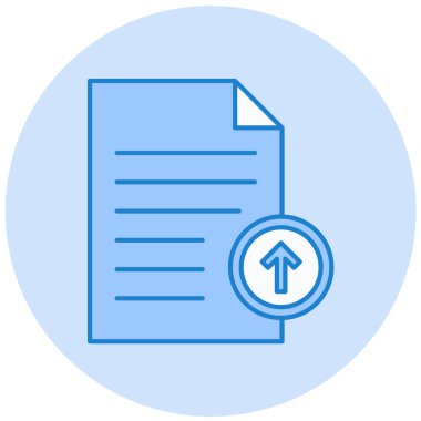 Belge. Web simgesi basit illüstrasyon