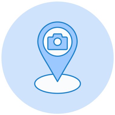 konum. Web simgesi basit illüstrasyon