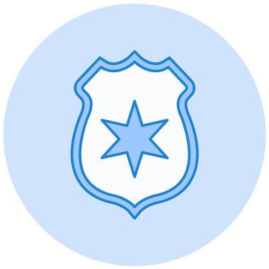 Kalkan. Web simgesi basit illüstrasyon